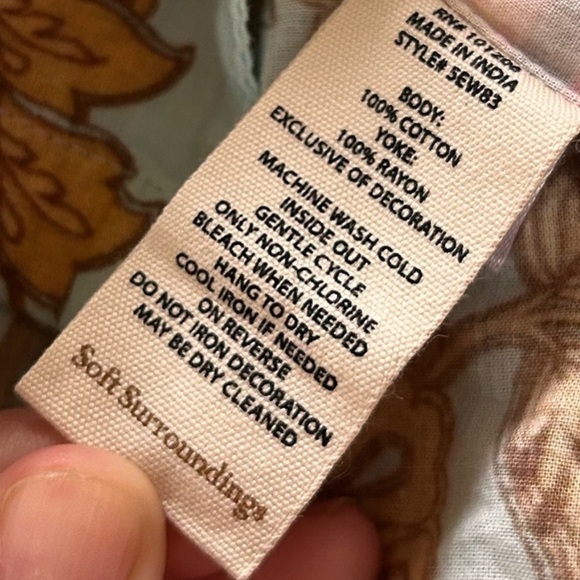 Soft Surroundings Floral Patchwork Tunic - Multicolor - Picture 9 of 10